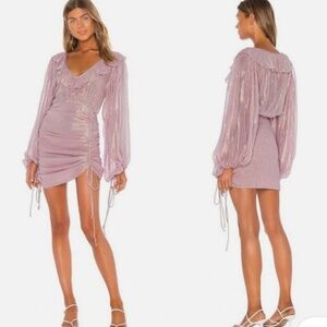 River In The Sky Vambelle Mini Dress in Sunrise Lurex JEN'S PIRATE BOOTY